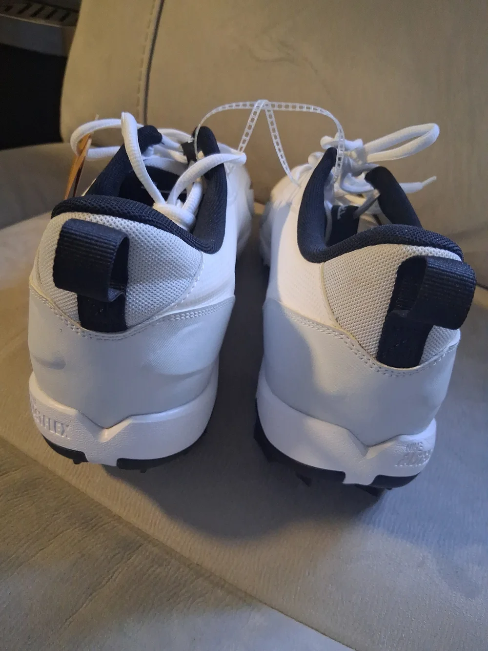 Nike Size 14 Force Trout 9 Keystone White Black Baseball Cleats FB9728-100 Men's